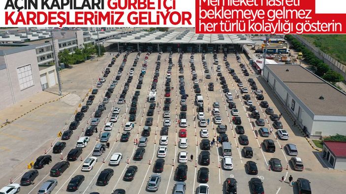 Kapıkule'de gurbetçi yoğunluğu