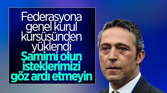 Ali Koç'tan genel kurulda açıklamalar