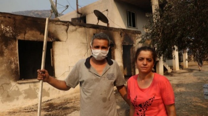 Mersin'de evleri yanan vatandaşlar: Canımızı zor kurtardık