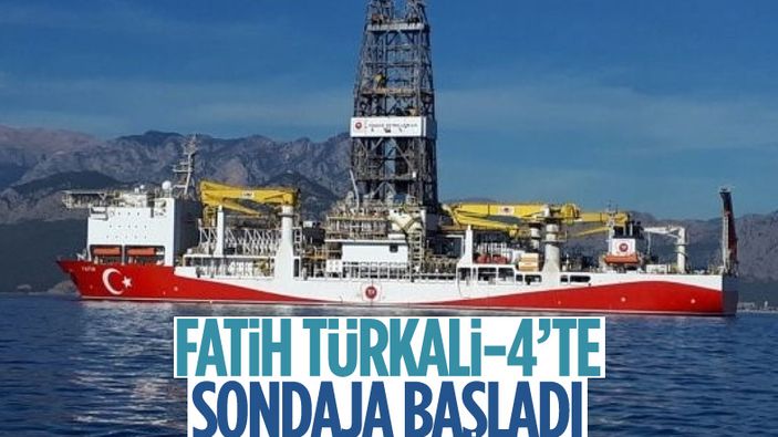 Fatih sondaj gemisi, Türkali-4'te sondaja başladı