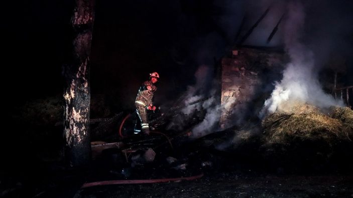 Bursa'da ormanın 6 farklı noktasında ve samanlıkta eş zamanlı yangın