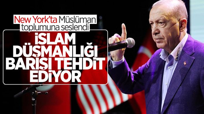 Cumhurbaşkanı Erdoğan'dan ABD'de açıklamalar
