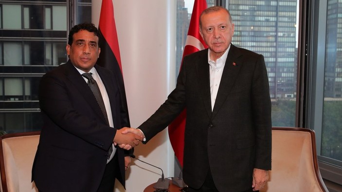 Cumhurbaşkanı Erdoğan, el-Menfi'yi ağırladı