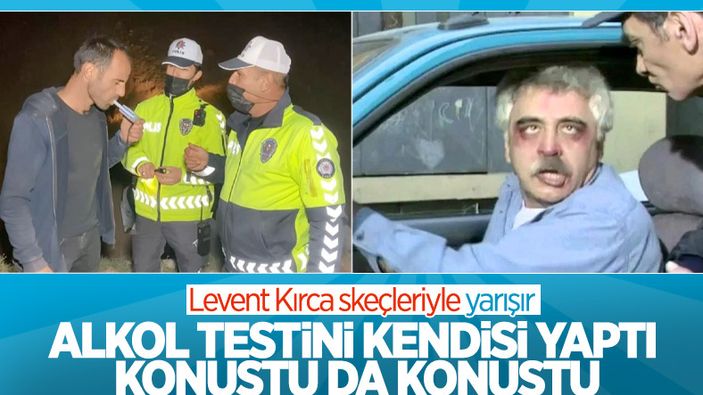 Aksaray'da alkollü sürücü kendi alkol testini yaptı: Alkollüyüm o zaman