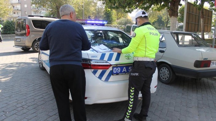 Aydın'da polis ekiplerinin uygulamasına takılan sürücü: Kalp hastasıyım