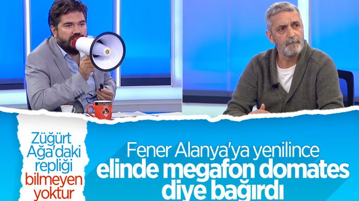 Rasim Ozan Kütahyalı canlı yayına megafonla çıktı