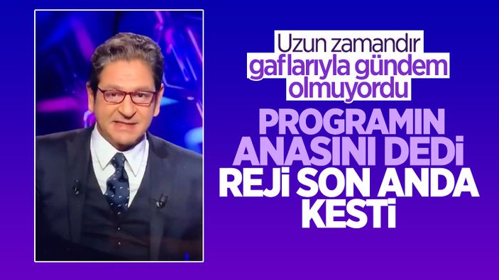 Güntekin Onay'dan canlı yayın gafı