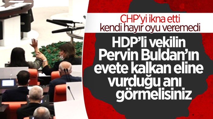 HDP'li Pervin Buldan'dan tezkereye evet oyu