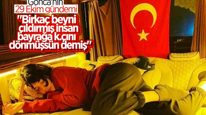 Gonca Vuslateri'ye bayrak tepkisi