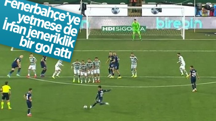 Konyaspor - Fenerbahçe maçında İrfan Can Kahveci'den harika frikik golü