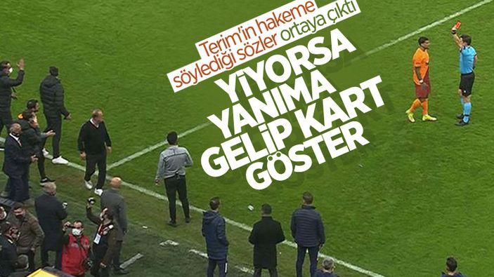 Fatih Terim'den Halil Umut Meler'e: O kartı burada göstersene