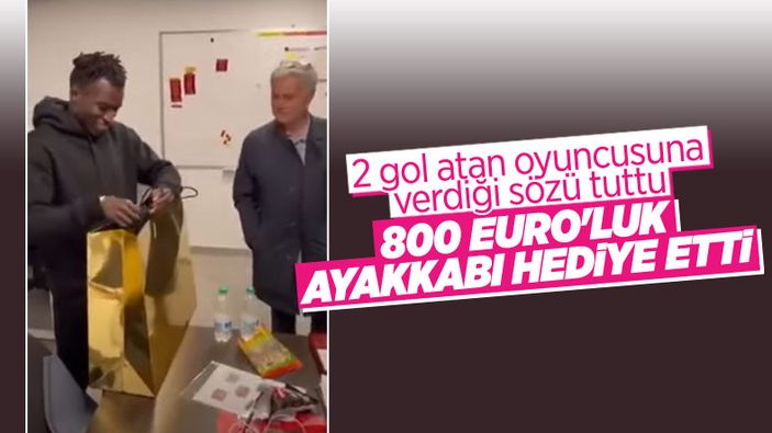 Jose Mourinho'dan oyuncusuna 800 Euro'luk hediye