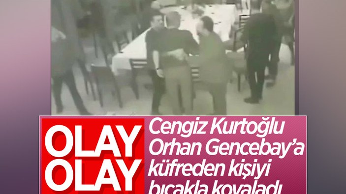 Cengiz Kurtoğlu'ndan iş adamı Mustafa Can'a bıçaklı saldırı