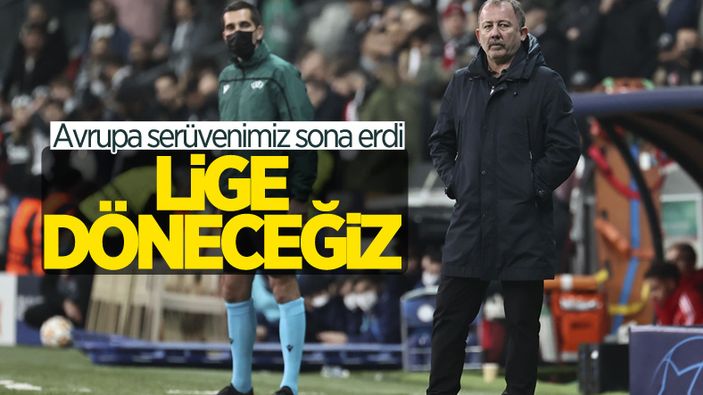 Sergen Yalçın: Bu defteri kapatıyoruz