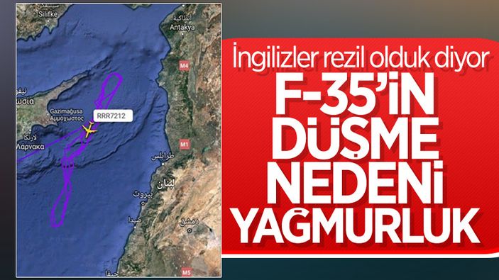 Akdeniz'de İngiliz F-35 uçağının düşme nedeni, unutulan yağmurluk