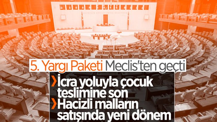 5. Yargı Paketi TBMM'de kabul edildi