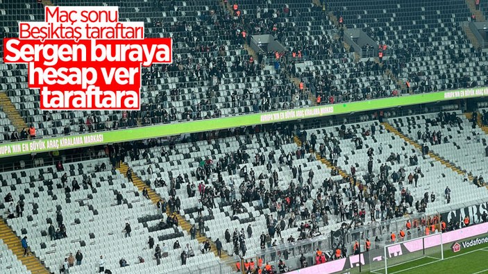 Beşiktaş taraftarından takıma tepki