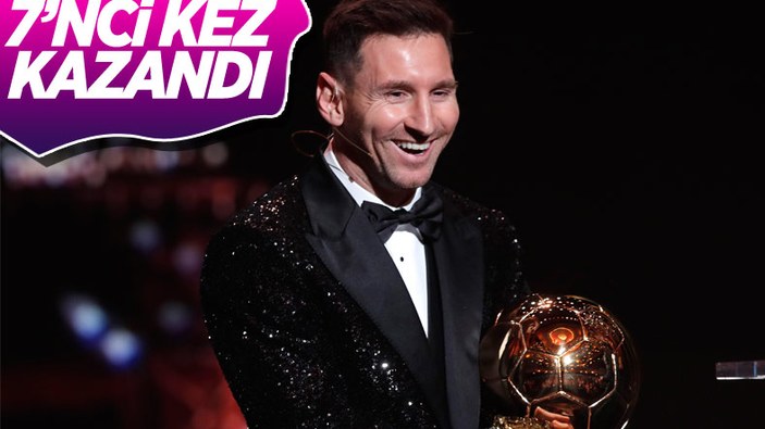 2021 Ballon d'Or ödülünü kazanan Lionel Messi oldu
