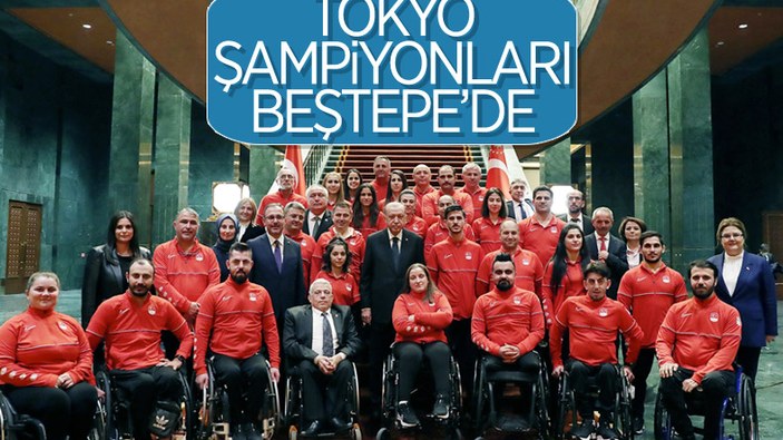 Cumhurbaşkanı Erdoğan, paralimpik oyunlarda madalya kazanan sporcularla buluştu
