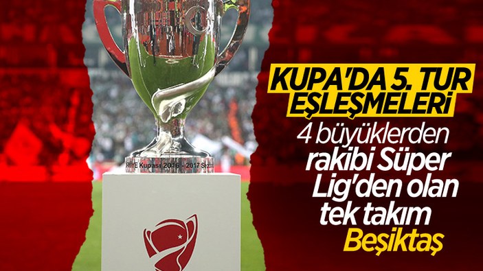 Türkiye Kupası eşleşmeleri belli oldu