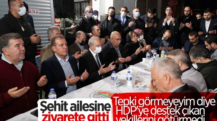 Kemal Kılıçdaroğlu Mersin'de şehit ailesini ziyaret etti