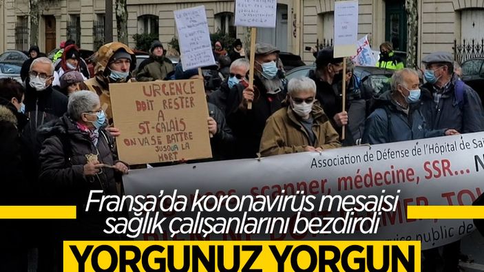 Fransa'da sağlık çalışanları yeniden sokağa indi