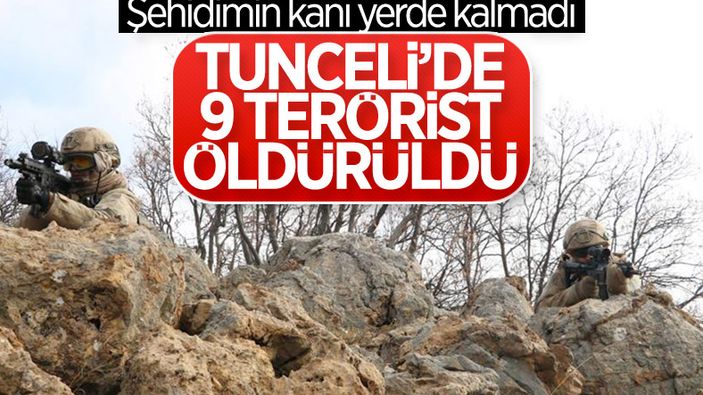 3'ü turuncu, 2'si gri olmak üzere toplamda 9 terörist öldürüldü