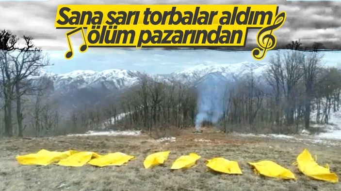 Tunceli'de öldürülen teröristler sarı poşette