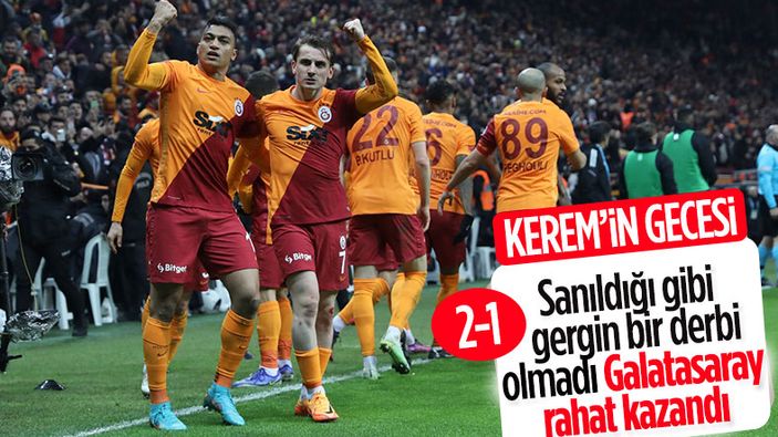 Galatasaray, Beşiktaş'ı 2 golle mağlup etti