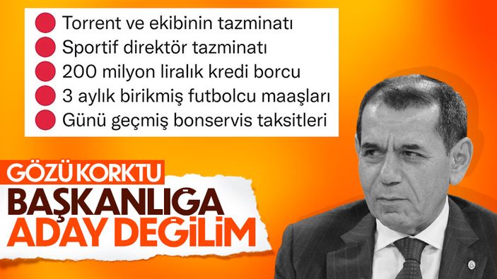 Dursun Özbek, seçimde aday olmayacak