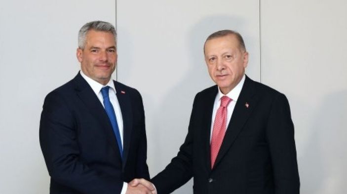 Cumhurbaşkanı Erdoğan, Avusturya Başbakanı Nehammer ile bir araya geldi
