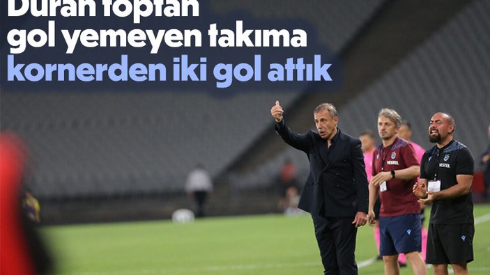 Abdullah Avcı: Duran toptan gol yemeyen bir takıma kornerden 2 gol attık