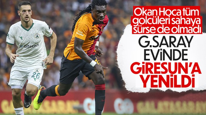 Galatasaray, Giresunspor'a tek golle mağlup oldu