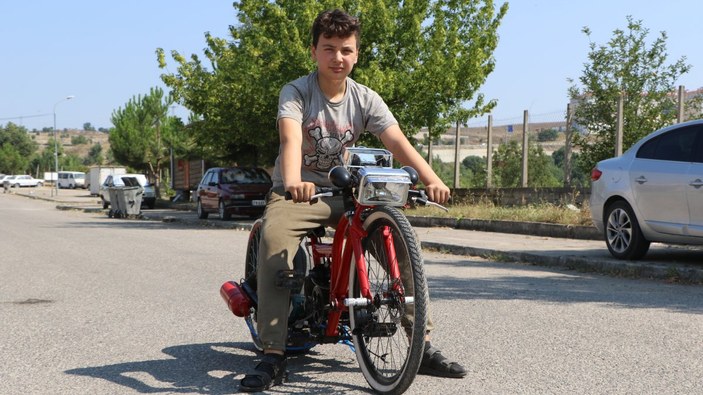 Karabük'te lise öğrencisinin yaptığı bisikletler ilgi görüyor