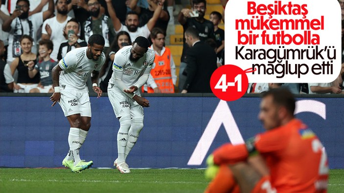 Beşiktaş evinde Fatih Karagümrük'ü rahat yendi