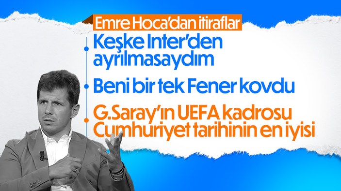 Emre Belözoğlu'ndan Fenerbahçe ve Galatasaray açıklaması