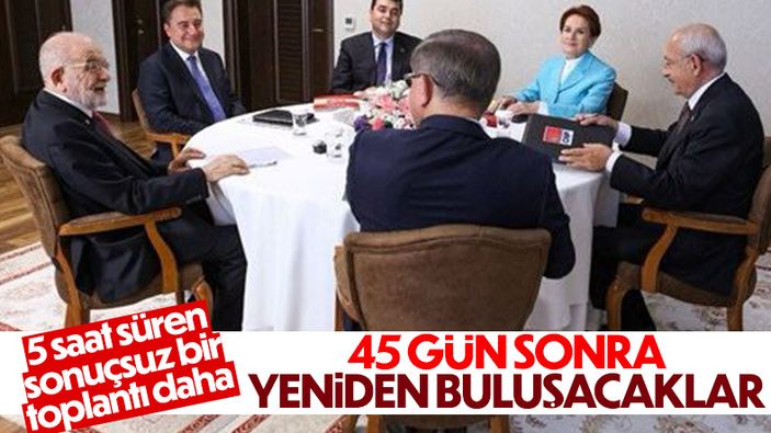 6’lı masa ilk turun son toplantısını tamamladı