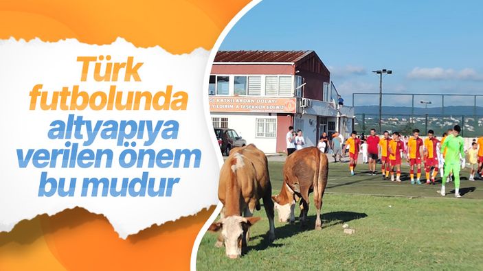 Ümraniyespor - Galatasaray Rezerv Lig maçında şaşırtan görüntü