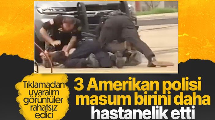 ABD'de polis şiddeti: Kafasını beton zemine vurup yumruklarla saldırdılar