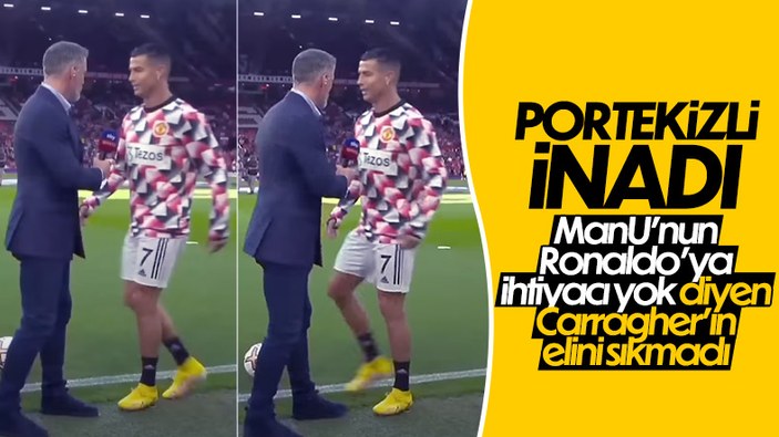 Cristiano Ronaldo'dan Jamie Carragher'a canlı yayında tepki