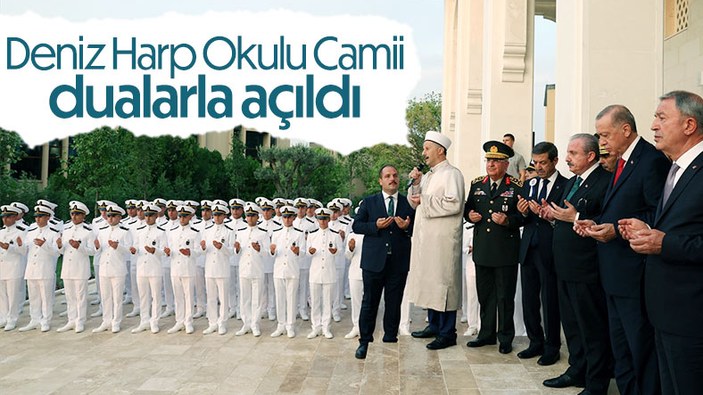 Cumhurbaşkanı Erdoğan, Deniz Harp Okulu Camii'ni hizmete açtı