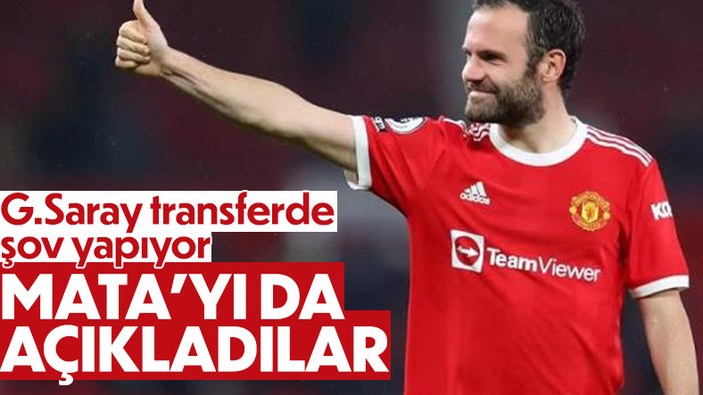 Galatasaray Juan Mata'yı KAP'a bildirdi