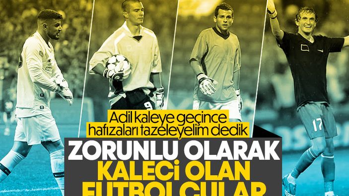 Zorunlu olarak kaleye geçen futbolcular