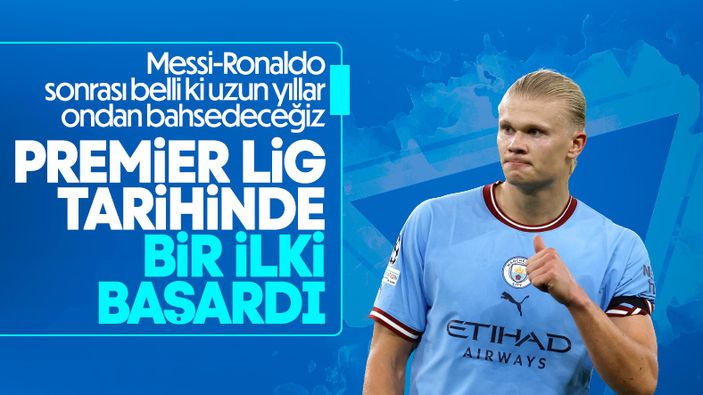 Erling Haaland, Premier Lig tarihine geçti