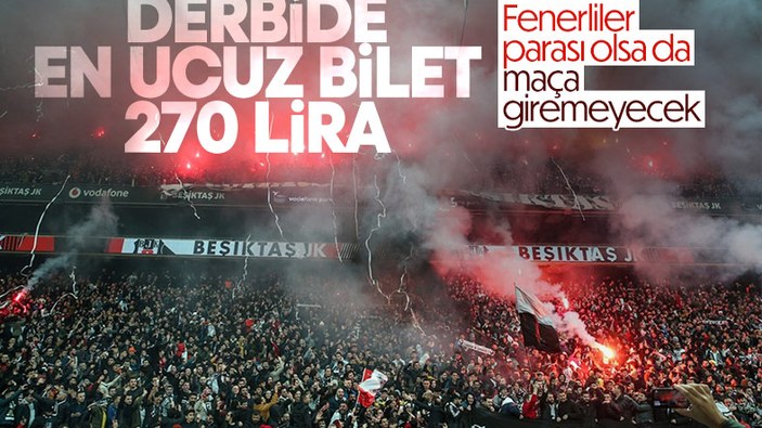 Beşiktaş derbisine Fenerbahçe taraftarı alınmayacak