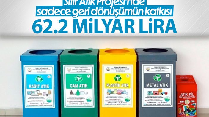 Sıfır Atık Projesi ile 62,2 milyar lira, ekonomiye kazandırıldı