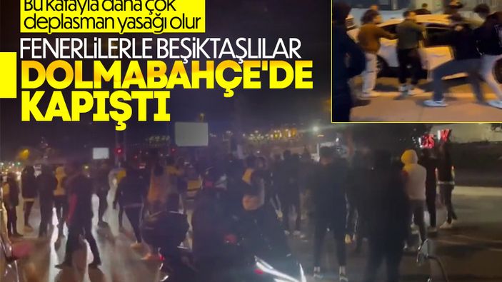 Beşiktaş'ta hareketli gece: Satırla stat önüne gelip slogan attılar