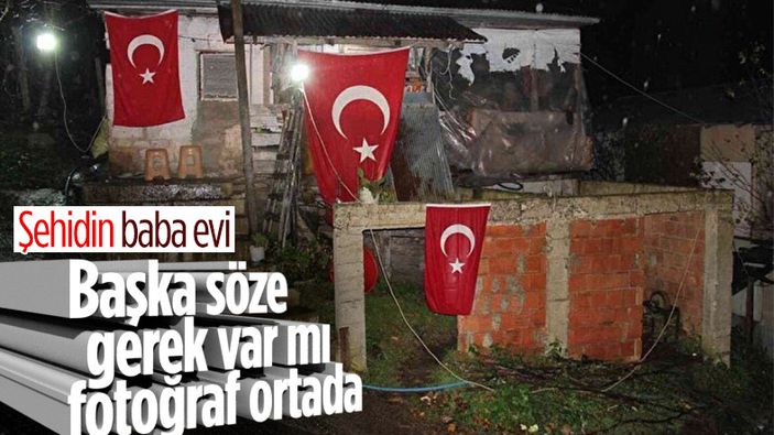 Pençe şehidinin baba ocağı görenleri duygulandırdı