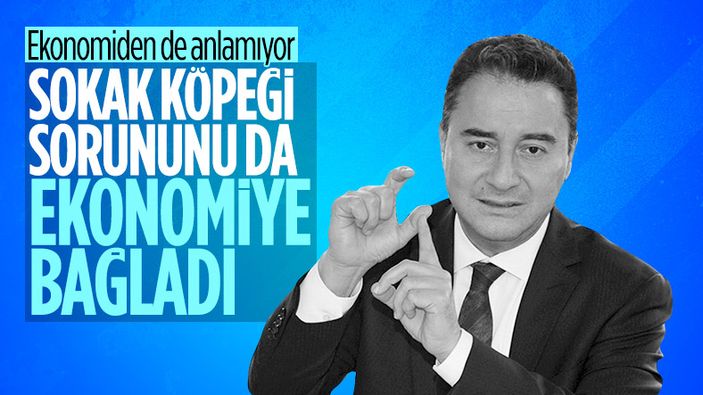 Ali Babacan, sokak köpeklerinin saldırılarını ekonomiye bağladı