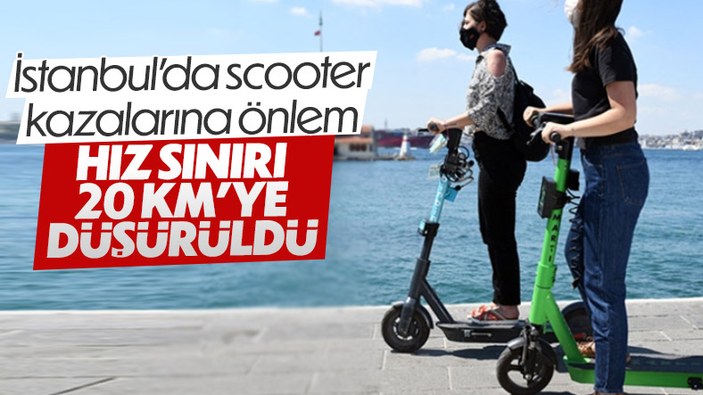 İstanbul'da scooterların hız sınırı 20 km'ye düşürüldü